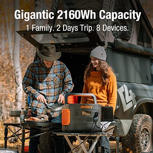 Jackery Solar Generator 2000 PRO, 2160WH Power Station and 2X SolarSaga 200W with 2x230V/2200W AC Outlets, Solar Mobile Lithium Battery Pack for Outdoor RV/Van Camping, Overlanding - Image 2