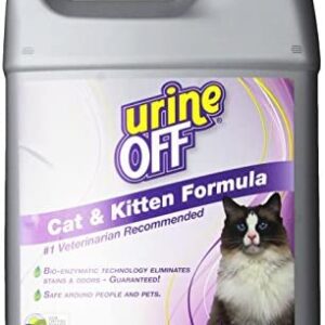 Urine Off Odor and Stain Remover for Cats, 1 Gallon