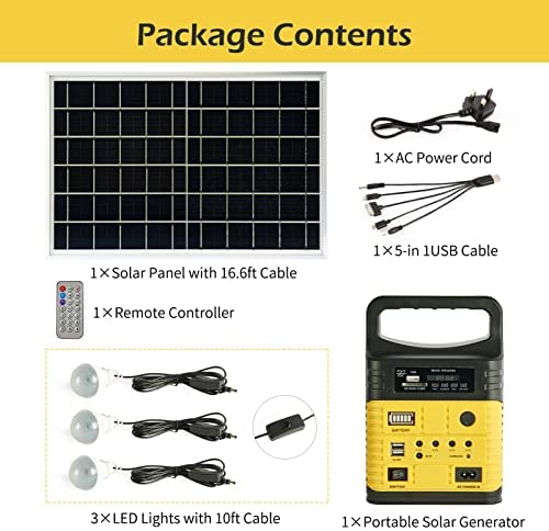 SOYOND Portable Power Station , 7500mAh Solar Generator with Solar Panel for Outdoor Camping Emergency Fishing Travel Party RV Trip with USB DC Outlet Mini Generator (Solar Panel Included) - Image 3