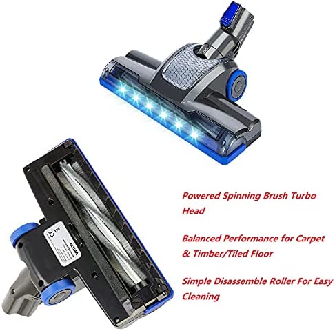 Akitas 600w Corded 3-in-1 Upright Turbo Handheld Stick Vacuum Cleaner Hoover Lightweight Compact Powered Spinning Brush Head for Hard Floor Carpet Car - Image 3