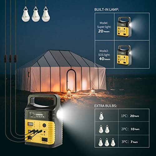 SOYOND Portable Power Station , 7500mAh Solar Generator with Solar Panel for Outdoor Camping Emergency Fishing Travel Party RV Trip with USB DC Outlet Mini Generator (Solar Panel Included) - Image 5