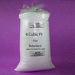 6 Cubic Foot Bean Bag Booster Refill Polystyrene Beads Filling Top Up Bag Beans Balls