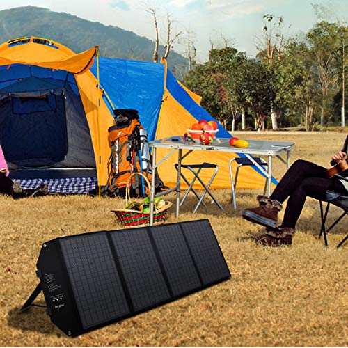 40W Foldable Solar Panel with USB QC 3.0, 12-15V DC Output, Portable Solar Charger with Fast Charge Technology for Power Bank, iPhone, iPad, Samsung and Outdoor Camping - Image 7