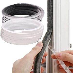 Brush Weather Stripping with 3M Adhesive Draft Excluder 10m(L) x7mm(W) x 12mm(T) High Density Sealing Strip Draught Excluder Door Brush Strip for Window Sealing Strip(Gray)