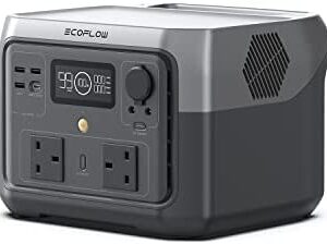 ECOFLOW Portable Power Station RIVER 2 MAX, 512Wh LiFeP04 Battery/ 1 Hour Fast Charging, Up To 1000W Output, Solar Generator (Panel Not Inc.) for Outdoor Camping/RVs/Home Use