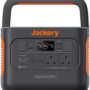 Jackery Explorer 1000 PRO, 1002Wh Portable Power Station, 2 * 100W PD Fast Charging Solar Generator, 1.8H to Full Charge for Outdoor RV, Camping, Emergencies