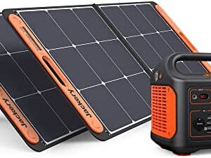 Jackery Solar Generator 1000, 1002WH Power Station with 2*SolarSaga 100W Solar Panels, Solar Mobile Lithium Battery Pack for Outdoor RV Camping, Home Emergency