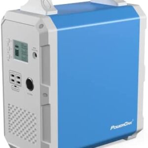 PowerOak Portable Power Station EB120 1200Wh/1000W, Solar Generator with 2*230V Pure Sine Wave AC Outlets, Lithium Backup Battery for Outdoor RV Camping Fishing Emergency