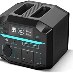 Renogy Portable Power Station Phoenix 200, 222Wh Solar Generator, 2*120V/200W AC Outlets, 60W USB-C PD Output, Leightweight Lithium Battery Backup Charging for Outdoor Camping Home Emergency