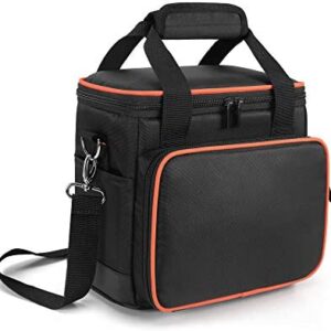 Trunab Travel Carrying Bag Compatible with Jackery Portable Power Station Explorer 160/240/300, Storage Case with Waterproof Bottom and Front Pockets for Charging Cable and Accessories