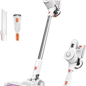 Ultenic U10 Pro Cordless Vacuum Cleaner, 30KPa Powerful Suction, 5-Layer Filtration, 180° Rotating Brush Head, Wall-mounted Handheld Lightweight with LED Light for Hard Floors, Rugs, and Pet Hair