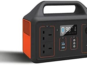 Vvindefs 600W Solar Generator,568Wh Portable Power Station,USB Multiport Mobile Power Supply,Energy Storage Power Supply Generator for RV Camping,Outdoor Adventure,Emergency(Orange)