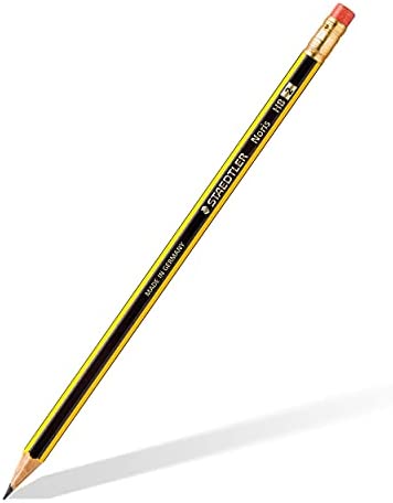 STAEDTLER 122-2 BK10 Noris Graphite Pencil with Eraser Tip - HB (Pack of 10) - Image 2