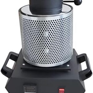 AIVYNA 1650W 220V Melting Furnace with Net 1-3KG Portable Graphite Crucible Furnace High Temperature Small Metal Melting