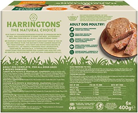 Harringtons Grain Free Hypoallergenic Wet Dog Food Poultry, 6 x 400g - Image 3