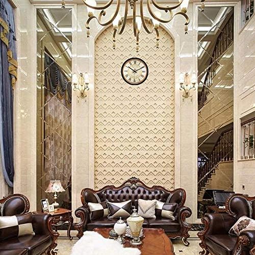 ALEENFOON 12 inch Quartz Retro Wall Clock 30cm Metal Shell Silent Non-ticking Vintage with Roman Numerals Wall Clocks for Living Room Bedrooms Office School - Image 7
