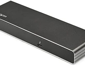 StarTech.com Thunderbolt 3 Dock - Dual 4K 60Hz Monitor TB3 Laptop Docking Station with DisplayPort, HDMI & 1080p VGA - 85W Power Delivery & Charging - 2x USB-A, Ethernet - Mac & Windows (TB3DK2DHVUE)