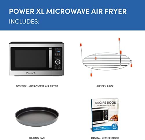 Power XL Microwave, Air Fryer & Oven - 8 in 1 Cooking Machine - Microwave, Air Fryer, Grill, Toaster, Convection Oven, Popcorn Maker, Rice Cooker and Defroster - 900W (Silver) - Seen on High Street TV - Image 9