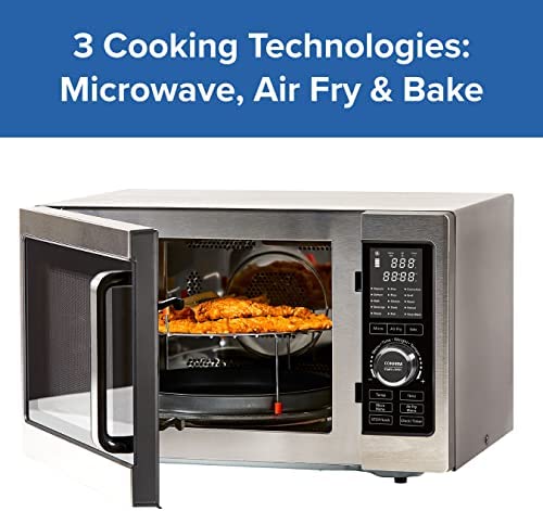 Power XL Microwave, Air Fryer & Oven - 8 in 1 Cooking Machine - Microwave, Air Fryer, Grill, Toaster, Convection Oven, Popcorn Maker, Rice Cooker and Defroster - 900W (Silver) - Seen on High Street TV - Image 3