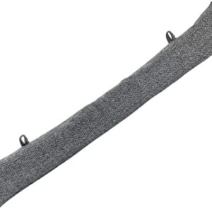 Door Draught Excluder - Grey Herringbone Pattern