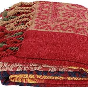 Jacquard Throw Blanket Sofa Armchair Chenille Single Bed Blanket Bedspread Sofa Chair Cover Travel Throw for Bed Couch Soft Chair 150x190cm