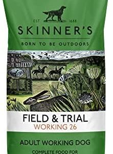 Skinner’s Field & Trial Working 26, 2.5kg – Complete Dry Adult Dog Food, For Active Dogs, Greedy Eaters, High Energy