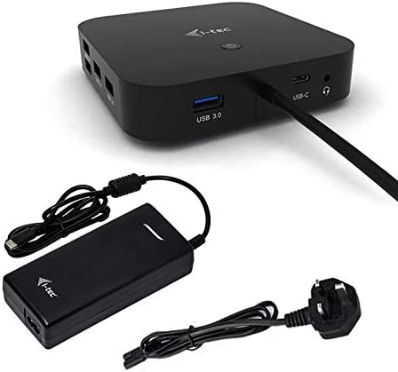 i-tec USB-C Docking Station 2x4K with 100W Power Delivery - 2x DisplayPort 1x USB-C 3x USB 3.0 2x USB 2.0 1x GLAN 1x Audio/Mic