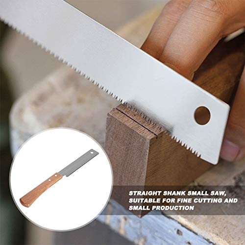 12 Inch Small Hand Saw, Wooden Handle Accurate Household Pull Saw, Flush Cutting Single Edge Woodworking Hand Saw for Garden Pruning, Carpentry, Decoration, Household Carpentry - Image 4