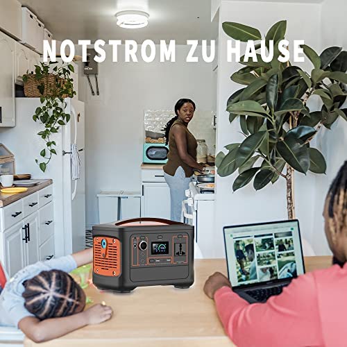 AS600 Portable Power Station, 230V/600W Pure Sine Wave AC Outlet, 540Wh Backup Lithium Battery for Outdoors Picnic Fishing Travel Party Camping - Image 3