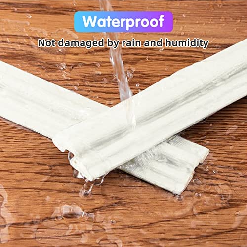 Draft Excluder for Windows, 6m/236inch Acoustic and Windproof Dustproof Window Seal Strip, Doors, Windows, Cabinet Doors Draught Excluder Tape, Foam Super Adhesive Backing Window Insulation(White) - Image 4