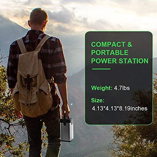 YQGOO Wind Turbines,200W Solar Camping Power Bank Portable Generator 54600Mah Solar Power Station with LED Light for Outdoors Camping Traveling Emergency - Image 4