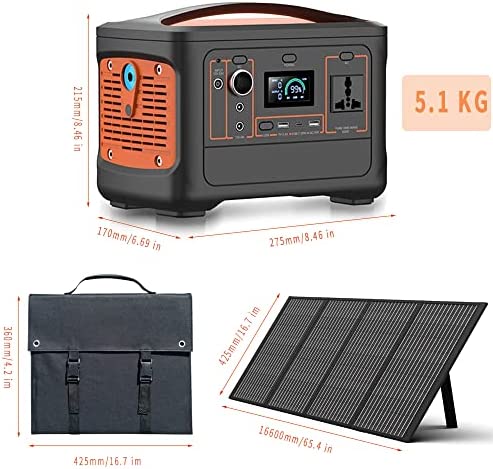 AS600 Portable Power Station, 230V/600W Pure Sine Wave AC Outlet, 540Wh Backup Lithium Battery for Outdoors Picnic Fishing Travel Party Camping - Image 7