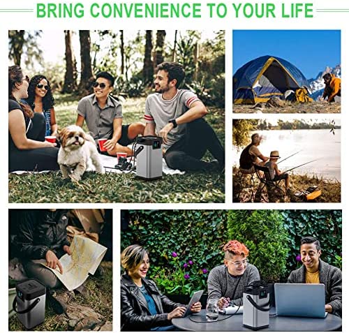 YQGOO Wind Turbines,200W Solar Camping Power Bank Portable Generator 54600Mah Solar Power Station with LED Light for Outdoors Camping Traveling Emergency - Image 8