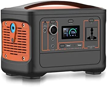 AS600 Portable Power Station, 230V/600W Pure Sine Wave AC Outlet, 540Wh Backup Lithium Battery for Outdoors Picnic Fishing Travel Party Camping