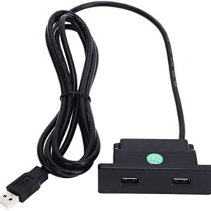 USB Charger Station, USB Hub Socket, Recessed USB Power Strip Outlet 5V 2.5meter Dual USB Ports Charging Sofa Socket USB Charging Socket for Phone