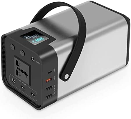 YQGOO Wind Turbines,200W Solar Camping Power Bank Portable Generator 54600Mah Solar Power Station with LED Light for Outdoors Camping Traveling Emergency