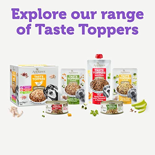 Applaws Taste Toppers 100% Natural Wet Dog Food Topper, Chicken Selection in Broth Tin 8 x 156g Tins - Image 7