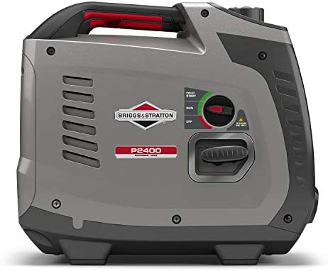 Briggs & Stratton 030801 Petrol Portable Inverter Generator PowerSmart Series P2400, 2400 Watt/1800 Watt Clean Power, Ultra Quiet and Lightweight , Grey - Image 3