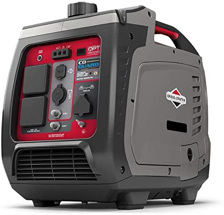 Briggs & Stratton 030801 Petrol Portable Inverter Generator PowerSmart Series P2400, 2400 Watt/1800 Watt Clean Power, Ultra Quiet and Lightweight , Grey - Image 2
