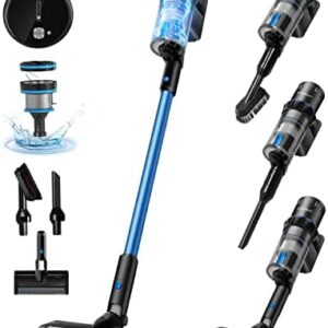 Aigostar Cordless Vacuum Cleaner with Powerful Suction, Lightweight Stick Vacuum for Carpet, Pet, Floor, LED Floor Lights, Anti Hair Wrap, Up to 41Mins Runtime, 250W - Willie