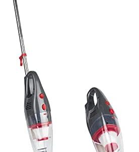 Beldray BEL0770N-GRY 2-in-1 Multifunctional Stick & Handheld Vacuum Cleaner, Lightweight Vac, Multi-Surface Upright Vac, Bagless, HEPA Filter, 1 L Dust Tank, 600 W, Crevice/Brush Tool, Grey