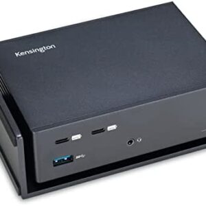 Kensington SD5560T Thunderbolt 3 and USB-C Dual 4K Docking Station Power Delivery, Universal Dock for Windows or macOS, Easy Installation, 2 Multi Screen, Horizontal or Vertical placement (K37010UK)