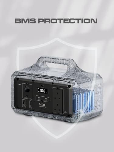 VDL Portable Power Station 800W/510Wh, Lightweight Li-ion Battery Backup,2 Hours Fast Charged, 7-Port Electric Generator, 2 x AC Outputs Solar Generator for Home/Outdoor/Camping/Emergency/RV PS0800 - Image 6
