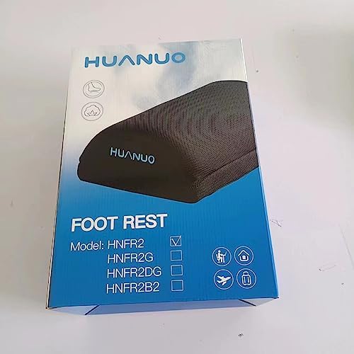 HUANUO Footrest, Under Desk Foot Rest, Foot Stool with 2 Optional Covers, Ergonomic Foot Rest for Office, Home, Travel - Image 12