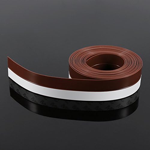 Silicone Door Bottom Seal Strip Tape 3.5 × 500 cm Weather Stripping Draught Excluder Strip Window Door Sealing Strip Tape for Waterproof, Windproof, Weatherproof (Brown) - Image 2