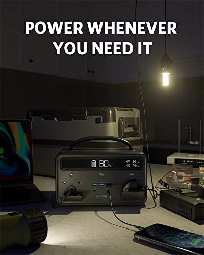 Anker Portable Power Station, PowerHouse II 400, 300W/388.8Wh Portable Power Station, 230V AC Outlet/60W USB-C Power Delivery Portable Generator for Road Trips, Camping, Emergency Power(Renewed) - Image 4