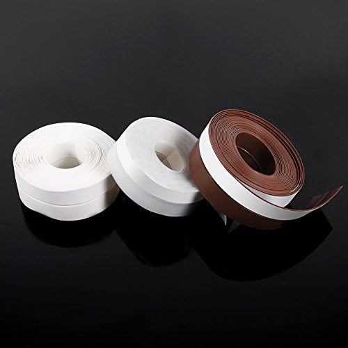 Silicone Door Bottom Seal Strip Tape 3.5 × 500 cm Weather Stripping Draught Excluder Strip Window Door Sealing Strip Tape for Waterproof, Windproof, Weatherproof (Brown) - Image 6