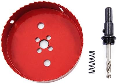 Bi-Metal Hole Saw Drill Bit HSS Hole Cutter with Arbor for Wood and Metal LAIWEI (4-29/32"(125mm)) - Image 2