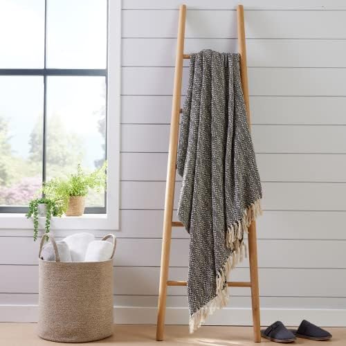 Olivia Rocco Home Throws Eco Friendly Super Soft Recycled Cotton Throw Blanket Comfortable Sustainable Perfect for Your Sofa Bed or Chair Lightweight, Casablanca 228x254 cm - Image 3