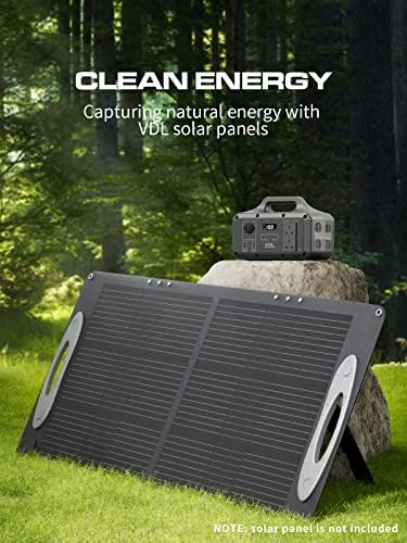 VDL Portable Power Station 800W/510Wh, Lightweight Li-ion Battery Backup,2 Hours Fast Charged, 7-Port Electric Generator, 2 x AC Outputs Solar Generator for Home/Outdoor/Camping/Emergency/RV PS0800 - Image 7